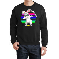 Dabbit Bunny T  Shirt Funny Dabbit Dabbing Rabbit Sunglasses Easter Bu Crewneck Sweatshirt | Artistshot