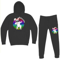 Dabbit Bunny T  Shirt Funny Dabbit Dabbing Rabbit Sunglasses Easter Bu Hoodie & Jogger Set | Artistshot