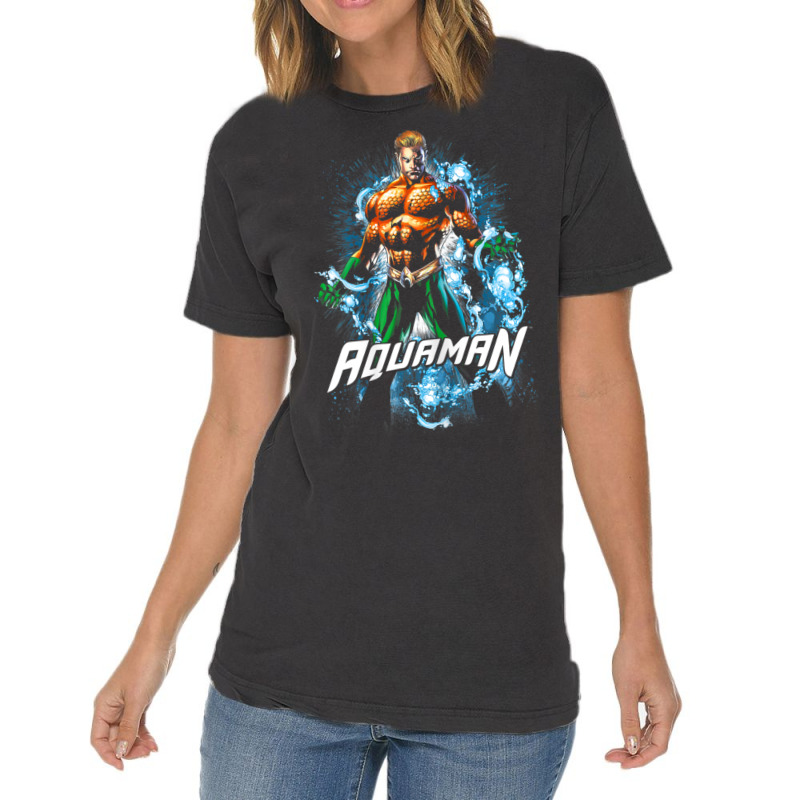 Aqua.man Water Powers Vintage T-Shirt by pancakesthedude | Artistshot