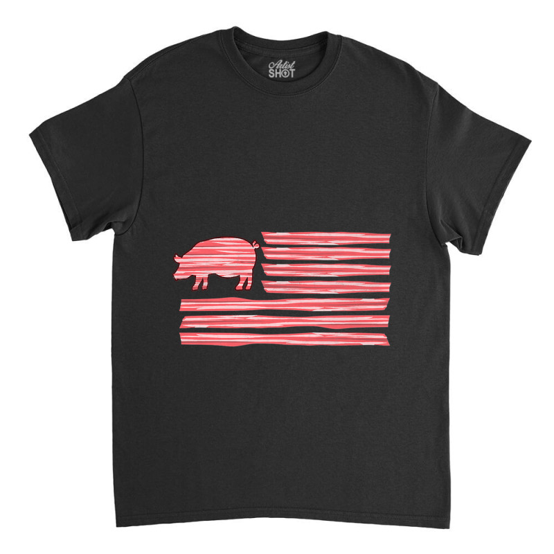 Sweet Salted Smoke Meaty Pig Flag Artwork Bacon Premium Classic T-shirt | Artistshot