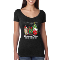 Christmas Vibes & That Cardiac Nurse Life Xmas Tree Balls Women's Triblend Scoop T-shirt | Artistshot