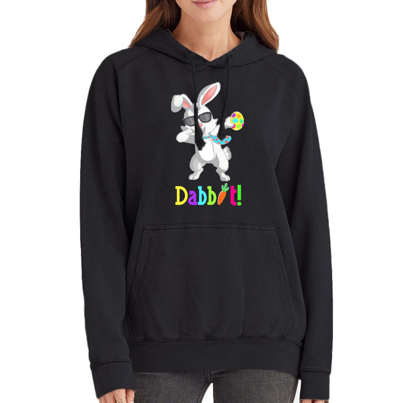 Dabbit Dabbing Easter Bunny Easter Egg T  Shirt Funny Dabbit Dabbing R Vintage Hoodie | Artistshot