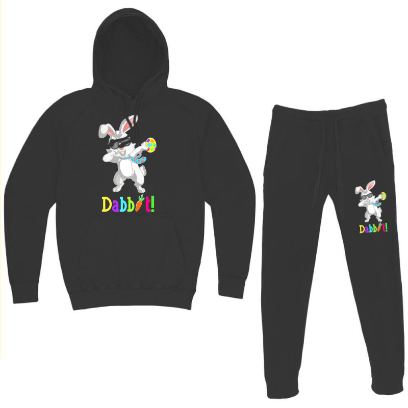 Dabbit Dabbing Easter Bunny Easter Egg T  Shirt Funny Dabbit Dabbing R Hoodie & Jogger Set | Artistshot