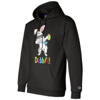 Dabbit Dabbing Easter Bunny Easter Egg T  Shirt Funny Dabbit Dabbing R Champion Hoodie | Artistshot