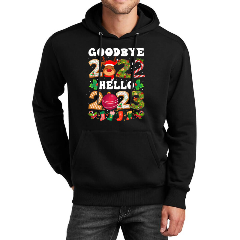 Goodbye 2022 Hello 2023 Happy New Year Funny Christmas Xmas Unisex Hoodie | Artistshot