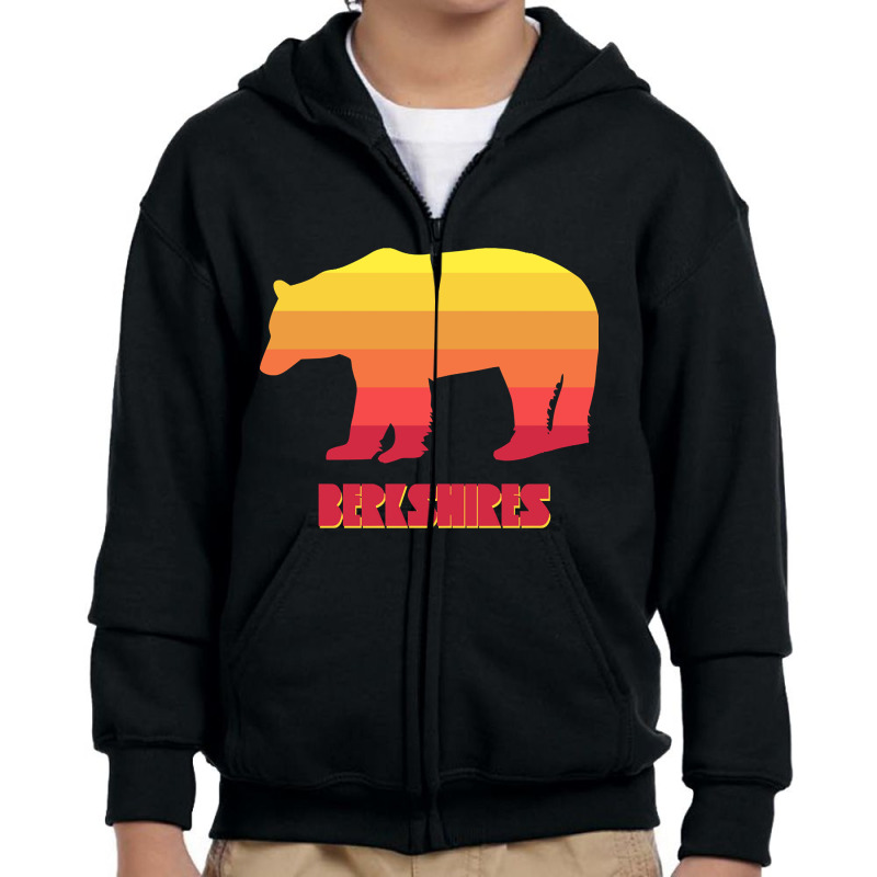 Berkshires Bear Youth Zipper Hoodie by fenderbendable | Artistshot