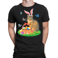 Easter Day T  Shirt Cat With Bunny Ears And Eggs Basket Kids Men Women T-shirt | Artistshot