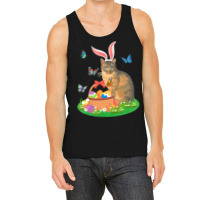 Easter Day T  Shirt Cat With Bunny Ears And Eggs Basket Kids Men Women Tank Top | Artistshot