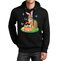 Easter Day T  Shirt Cat With Bunny Ears And Eggs Basket Kids Men Women Unisex Hoodie | Artistshot