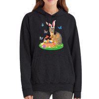 Easter Day T  Shirt Cat With Bunny Ears And Eggs Basket Kids Men Women Vintage Hoodie | Artistshot