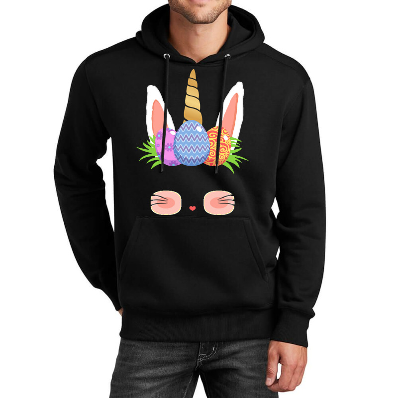 Easter Day T  Shirt Cute Easter Bunny Unicorn Eggs Gifts Kids Toddler Unisex Hoodie | Artistshot