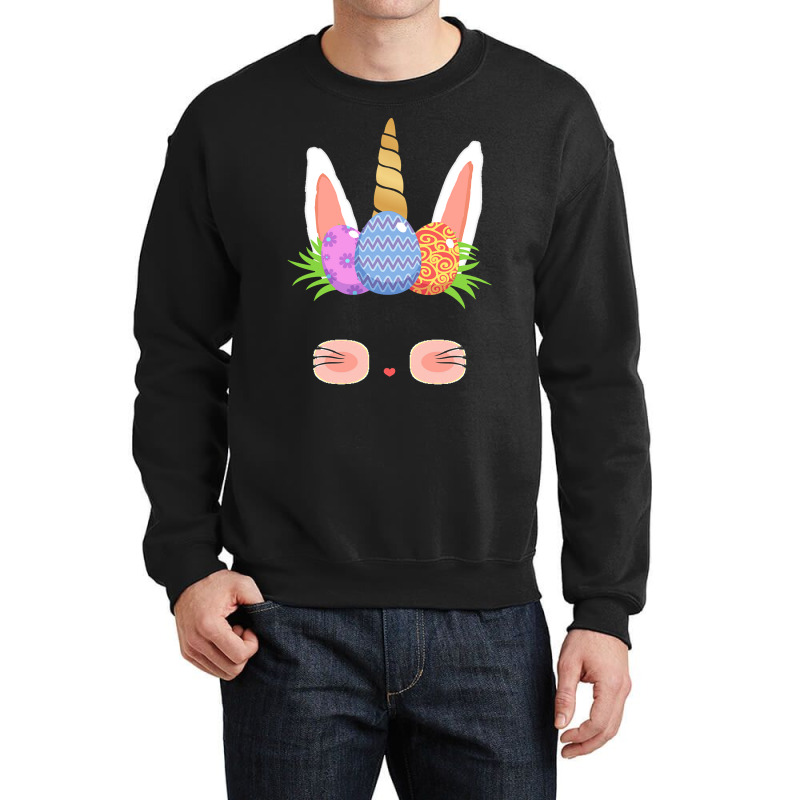 Easter Day T  Shirt Cute Easter Bunny Unicorn Eggs Gifts Kids Toddler Crewneck Sweatshirt | Artistshot