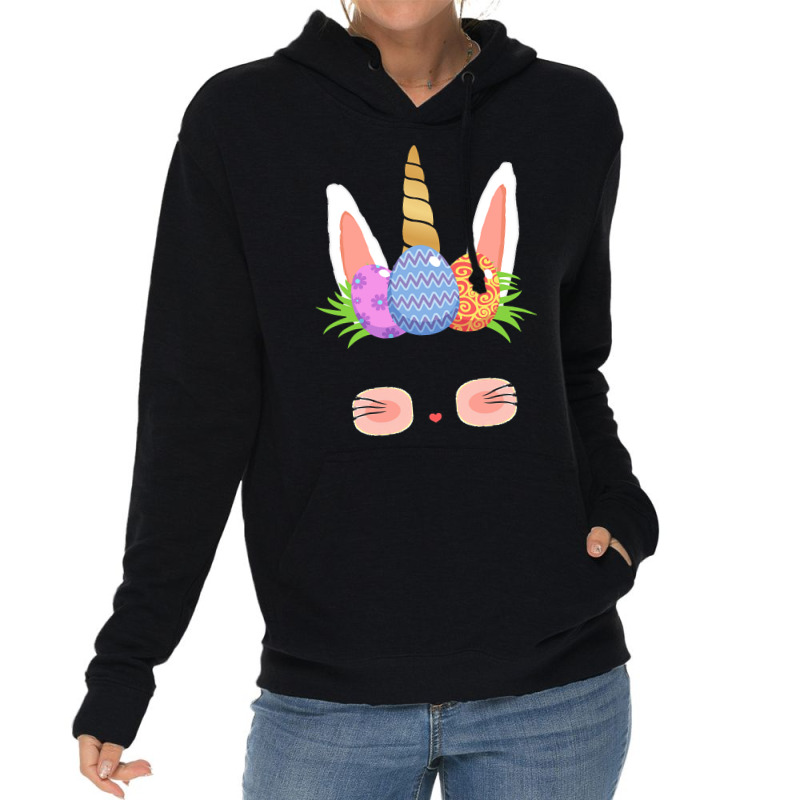 Easter Day T  Shirt Cute Easter Bunny Unicorn Eggs Gifts Kids Toddler Lightweight Hoodie | Artistshot