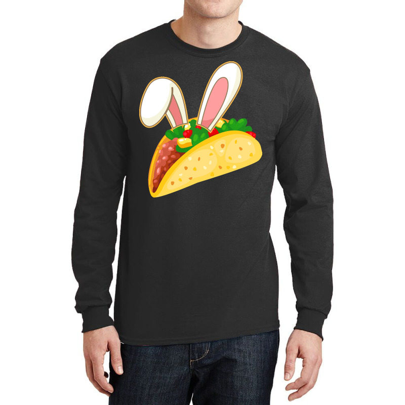 Easter Day T  Shirt Easter Taco Emoticon With Bunny Ears T  Shirt Long Sleeve Shirts | Artistshot