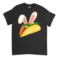 Easter Day T  Shirt Easter Taco Emoticon With Bunny Ears T  Shirt Classic T-shirt | Artistshot