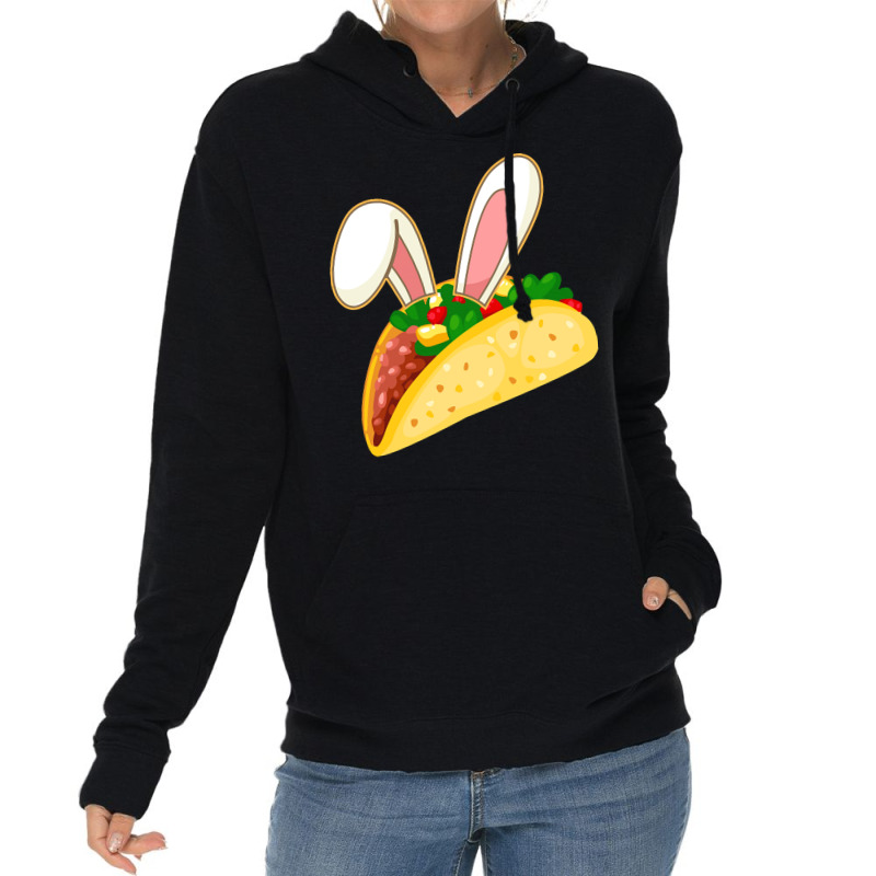 Easter Day T  Shirt Easter Taco Emoticon With Bunny Ears T  Shirt Lightweight Hoodie | Artistshot