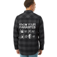 Know Your Parasites Tick Biden (on Back) Classic Flannel Shirt | Artistshot