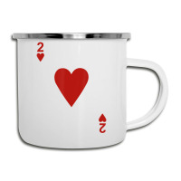 Two Of Hearts Blackjack Cards Poker 21 2 Camper Cup | Artistshot