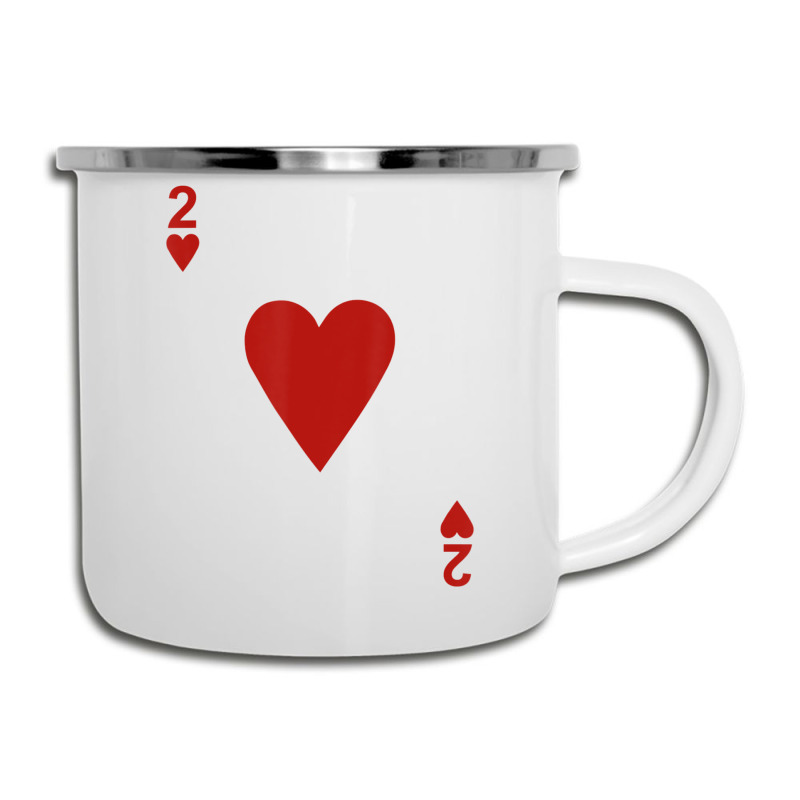 Two Of Hearts Blackjack Cards Poker 21 2 Camper Cup | Artistshot