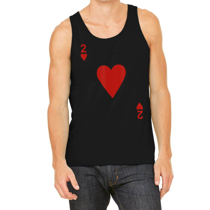 Two Of Hearts Blackjack Cards Poker 21 2 Tank Top | Artistshot