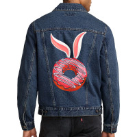 Easter Day T  Shirt Funny Easter Donut Bunny Ears Egg Hunt Food Humor Men Denim Jacket | Artistshot