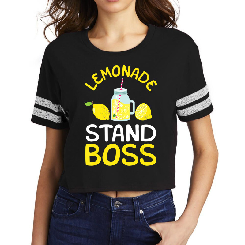 Lemonade Stand Boss Lemon Juice Gift Scorecard Crop Tee by bummercaught | Artistshot