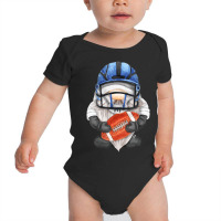 Unique Football Gnome With Helmet And Ball For Gnome Lover Baby Bodysuit | Artistshot