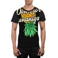 Upside Down Pineapple Down For Shenanigans Swinger Graphic T-shirt | Artistshot