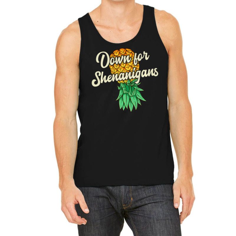 Upside Down Pineapple Down For Shenanigans Swinger Tank Top | Artistshot