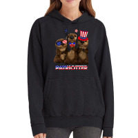 Otter Gift Patriot Otters Gift Otter 4th Of July Gift Otter American F Vintage Hoodie | Artistshot