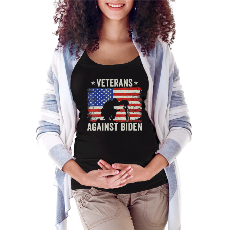 Veterans Against Say Their Names Joe Anti Biden, 4th July Maternity Scoop Neck T-shirt by Min06 | Artistshot