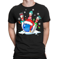 Funny Bowling With Christmas Ball Lover T  Shirt Funny Bowling With Ch T-shirt | Artistshot