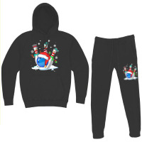 Funny Bowling With Christmas Ball Lover T  Shirt Funny Bowling With Ch Hoodie & Jogger Set | Artistshot