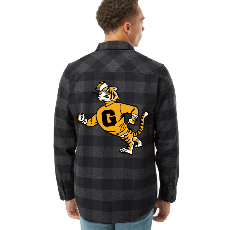 Vintage Walking Angry Tiger Grambling State Flannel Shirt by JeremyHurley | Artistshot