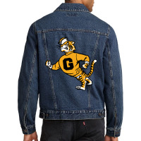 Vintage Walking Angry Tiger Grambling State Men Denim Jacket | Artistshot