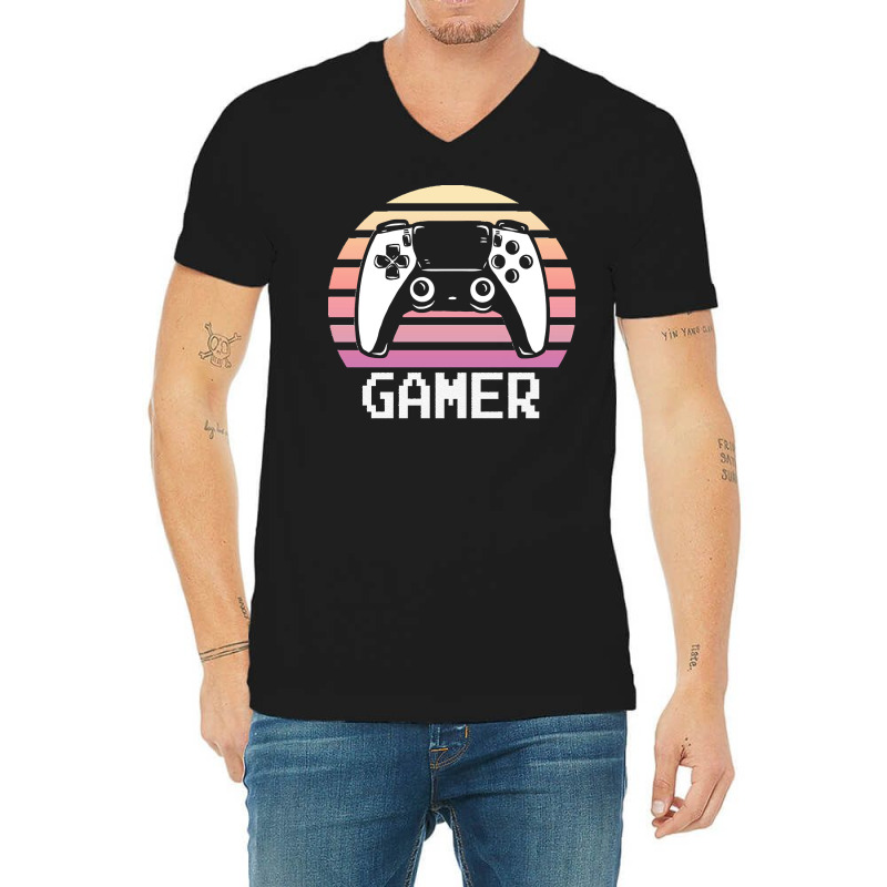 Gamers Clothing T  Shirt Gamer Pastel Goth Retro V-neck Tee | Artistshot