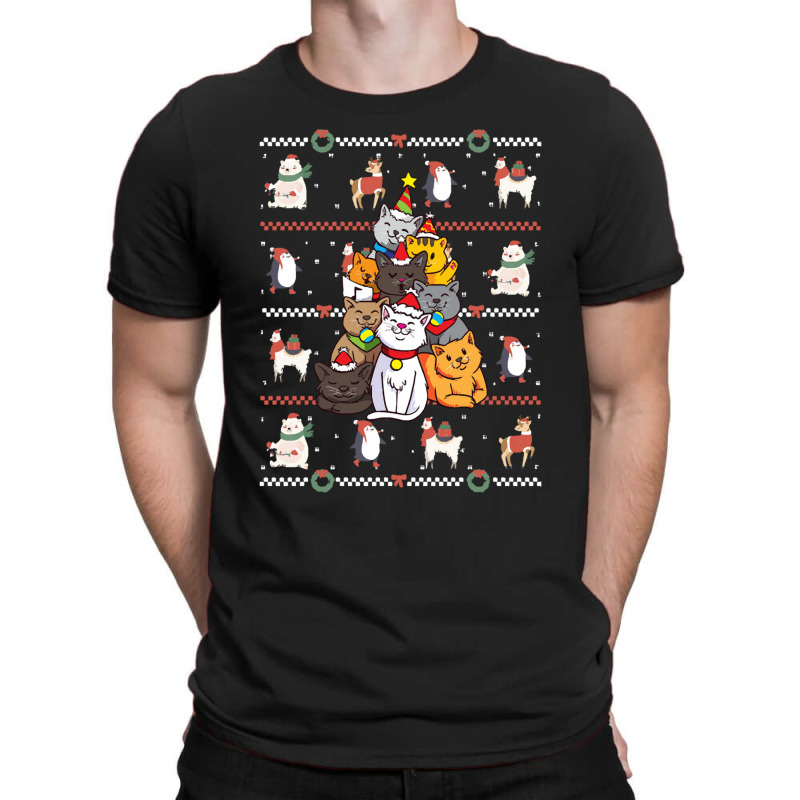 Cat Tree Cat   Cat Tree Christmas T-Shirt by Irena D Good | Artistshot