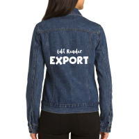 Edit Render Export Ladies Denim Jacket | Artistshot