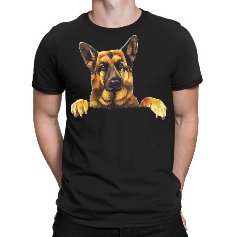 German Shepherd Dog Clothes T  Shirt Cute German Shepherd Dog Pocket S T-shirt | Artistshot