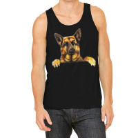 German Shepherd Dog Clothes T  Shirt Cute German Shepherd Dog Pocket S Tank Top | Artistshot