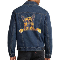 German Shepherd Dog Clothes T  Shirt Cute German Shepherd Dog Pocket S Men Denim Jacket | Artistshot