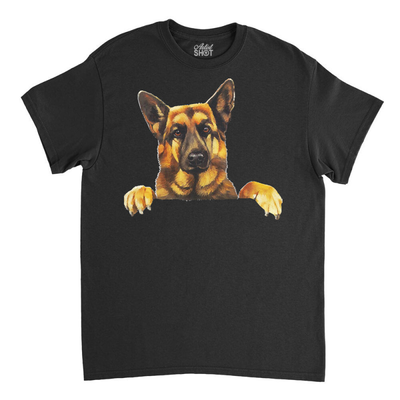 German Shepherd Dog Clothes T  Shirt Cute German Shepherd Dog Pocket S Classic T-shirt | Artistshot