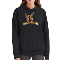 German Shepherd Dog Clothes T  Shirt Cute German Shepherd Dog Pocket S Vintage Hoodie | Artistshot