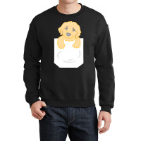 Golden Retriever Dog T  Shirt Cute Funny Golden Retriever Puppy Pocket Crewneck Sweatshirt | Artistshot