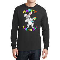 Happy Easter Bunny T  Shirt Funny Dabbing Rabbit Sunglasses Easter Bun Long Sleeve Shirts | Artistshot