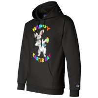 Happy Easter Bunny T  Shirt Funny Dabbing Rabbit Sunglasses Easter Bun Champion Hoodie | Artistshot