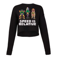 Racer Turtle Snail Sloth Race Cropped Sweater | Artistshot