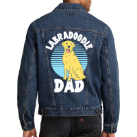 Labradoodle T  Shirt Labradoodle Dad T  Shirt Men Denim Jacket | Artistshot