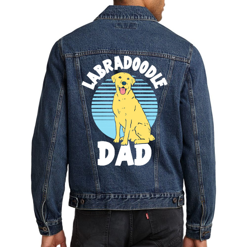 Labradoodle T  Shirt Labradoodle Dad T  Shirt Men Denim Jacket | Artistshot