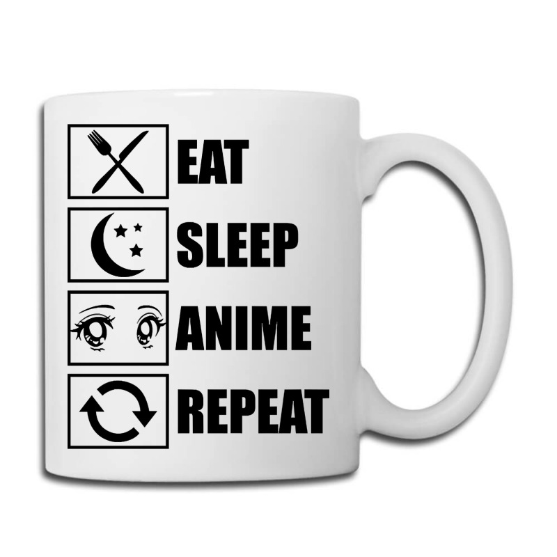 Eat, Sleep, Anime, Repeat!!!!!! Coffee Mug | Artistshot